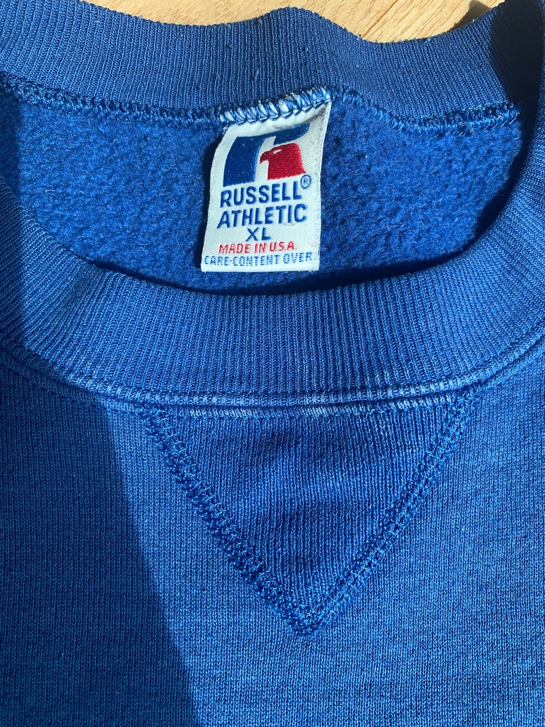 러셀 애슬래틱 플레인 스웻셔츠 XL 블루 상품이미지2