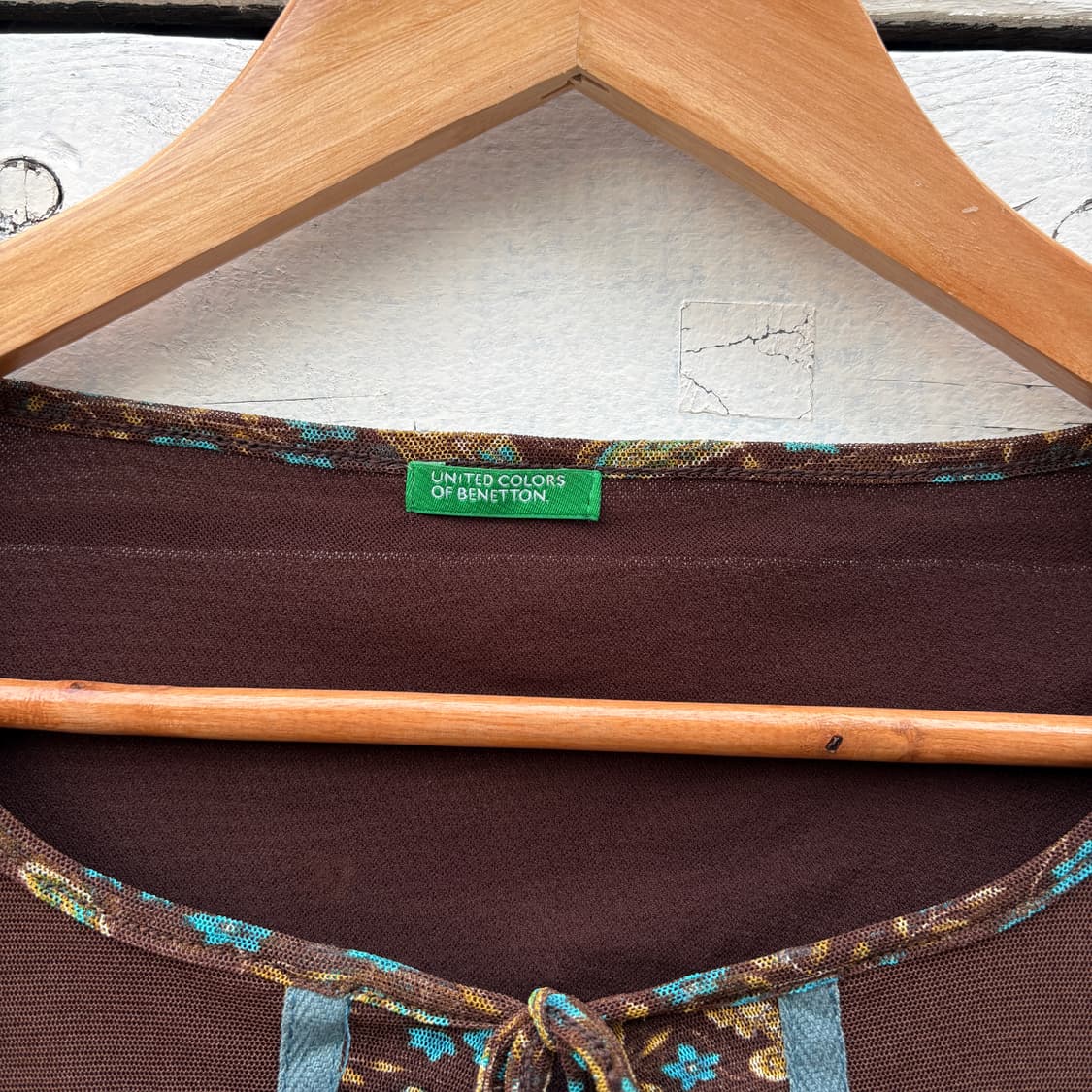 Benetton 베네통 플라워 블라우스 탑 상품이미지6