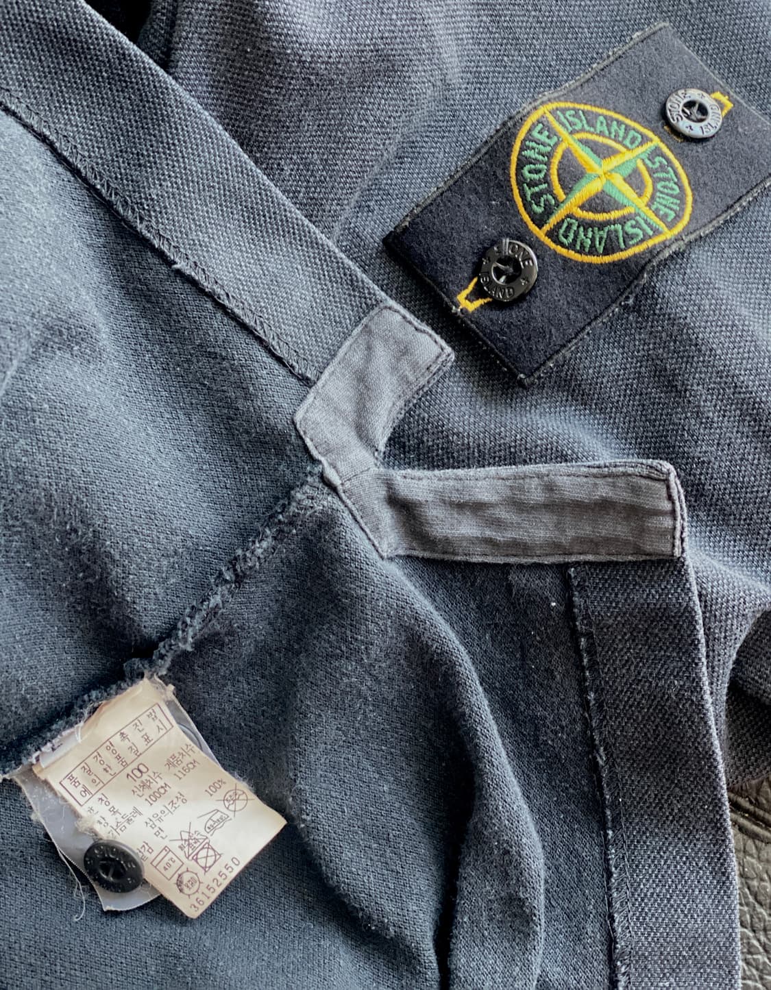  스톤아일랜드 와펜 면 워싱 소재 긴팔 티셔츠 100 (105 가능) 상품이미지9