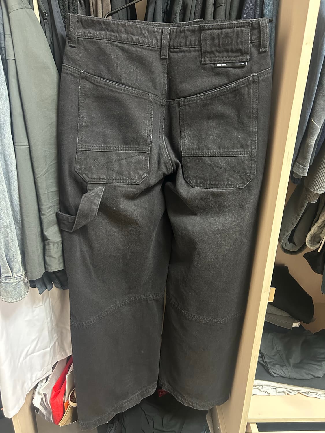 ETCE (BASE) CARPENTER DENIM PANTS (BLACK 상품이미지3