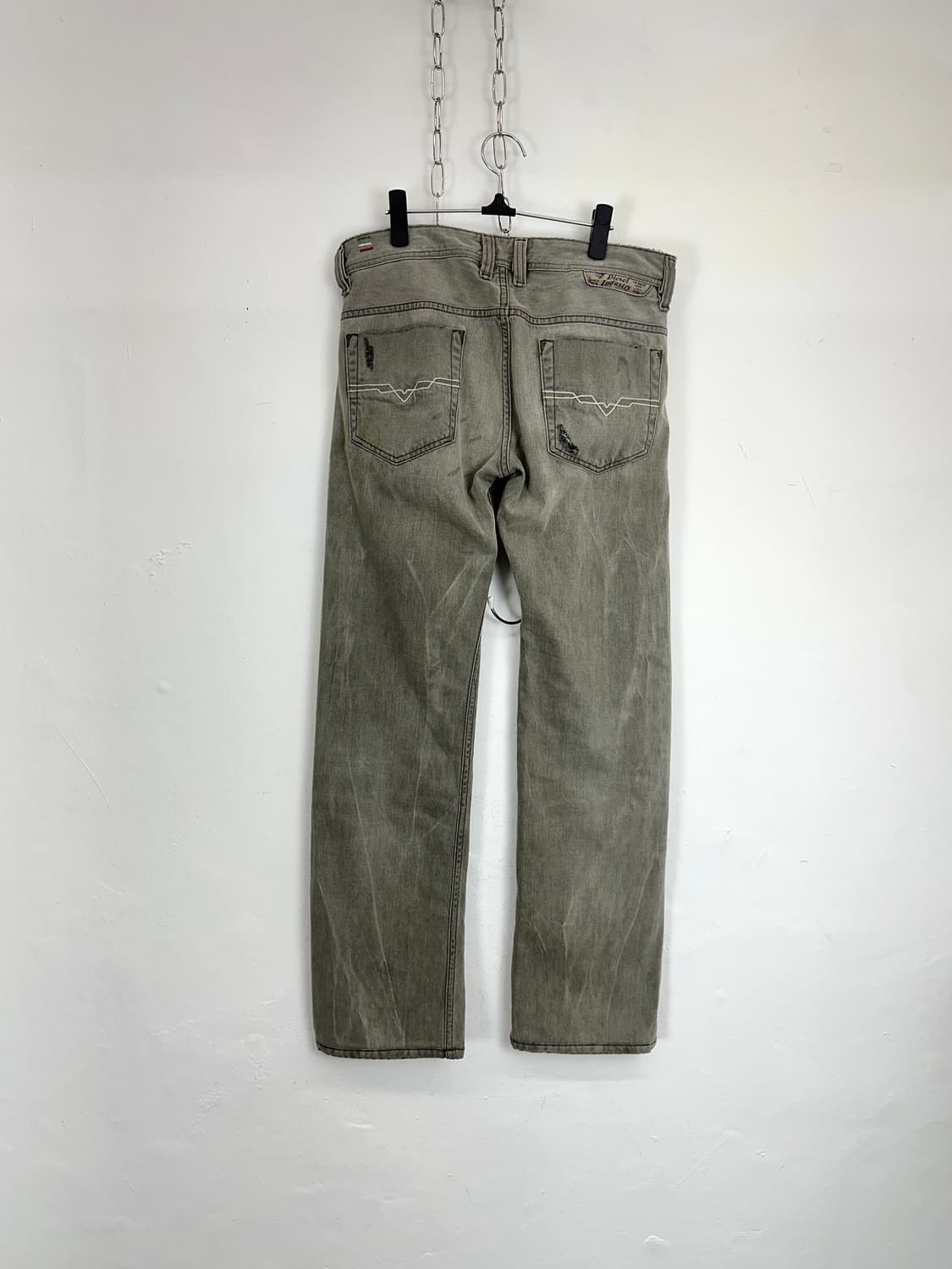 Diesel Safado Distressed Gray Denim 상품이미지7