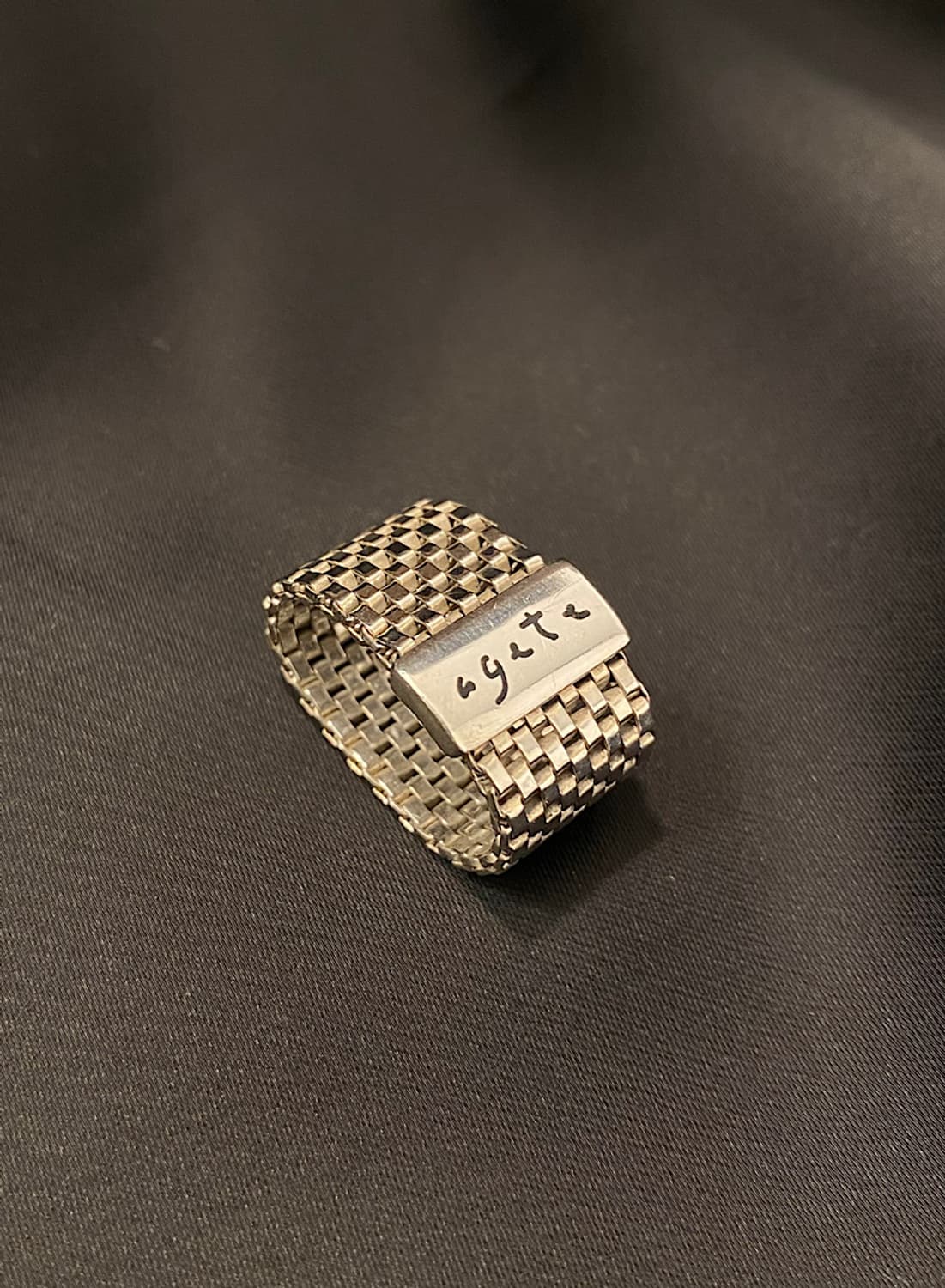 mesh chain 925silver ring 상품이미지1