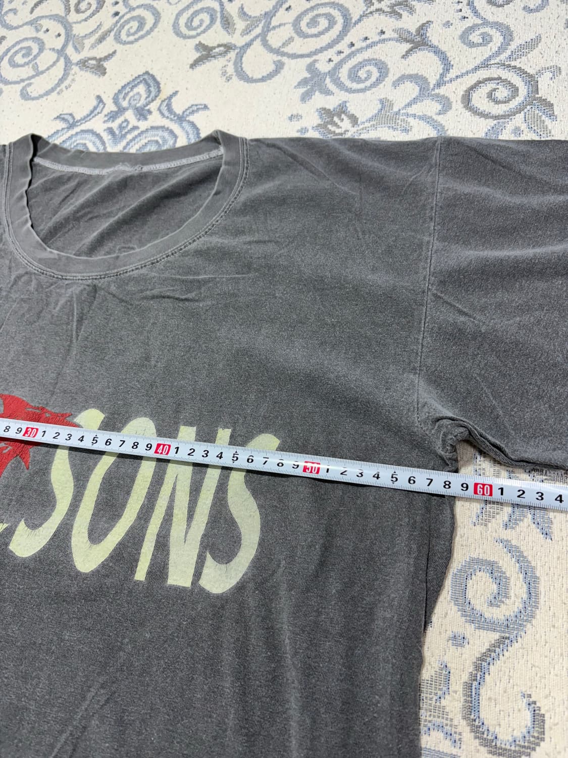 90s Maui & Sons 상어 그래픽 워싱 반팔티 상품이미지4