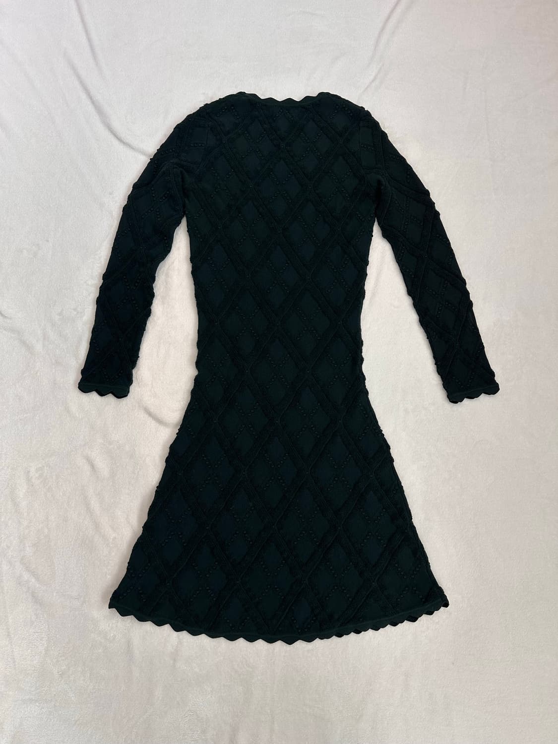 (L)버버리 23FW 자카드 울 니트 원피스 딥그린 상품이미지9