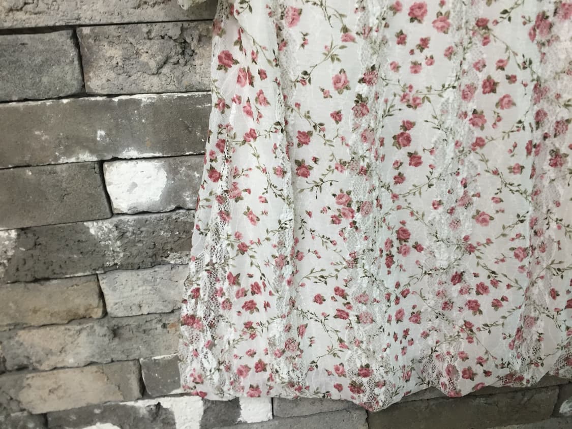 vintage flower lace balloon T blouse 상품이미지7