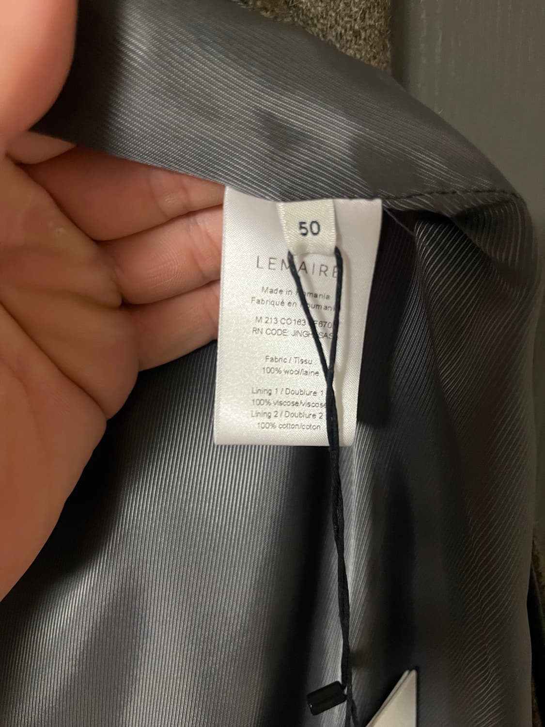 르메르 스트레이트 코트 EU50 상품이미지5