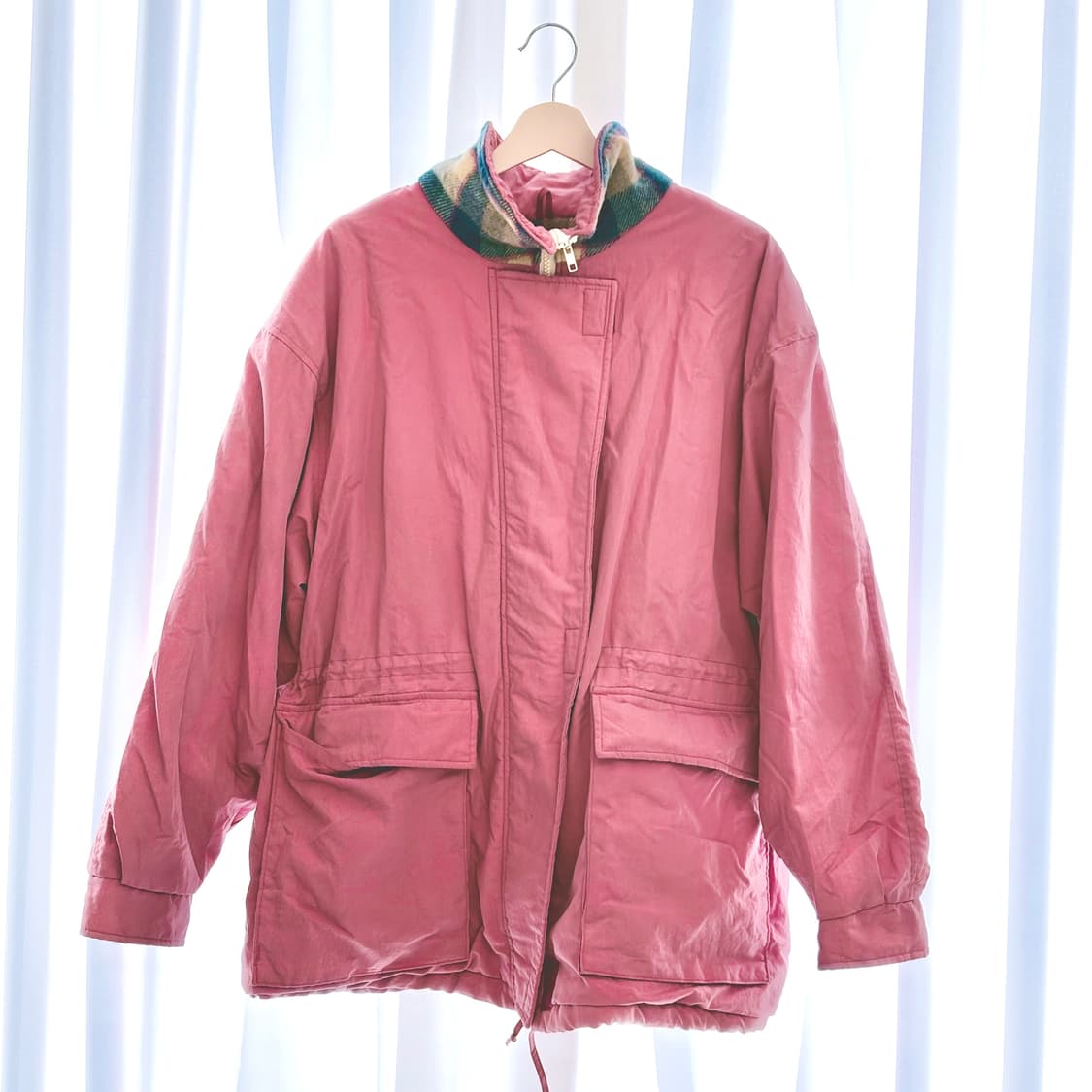 빈티지 울리치 워먼 웜핑크 투웨이 집업 자켓 상품이미지2