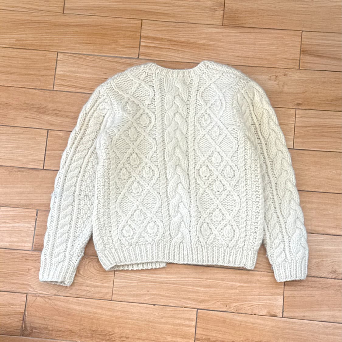 포슬 우유 케이블 가디건 상품이미지7
