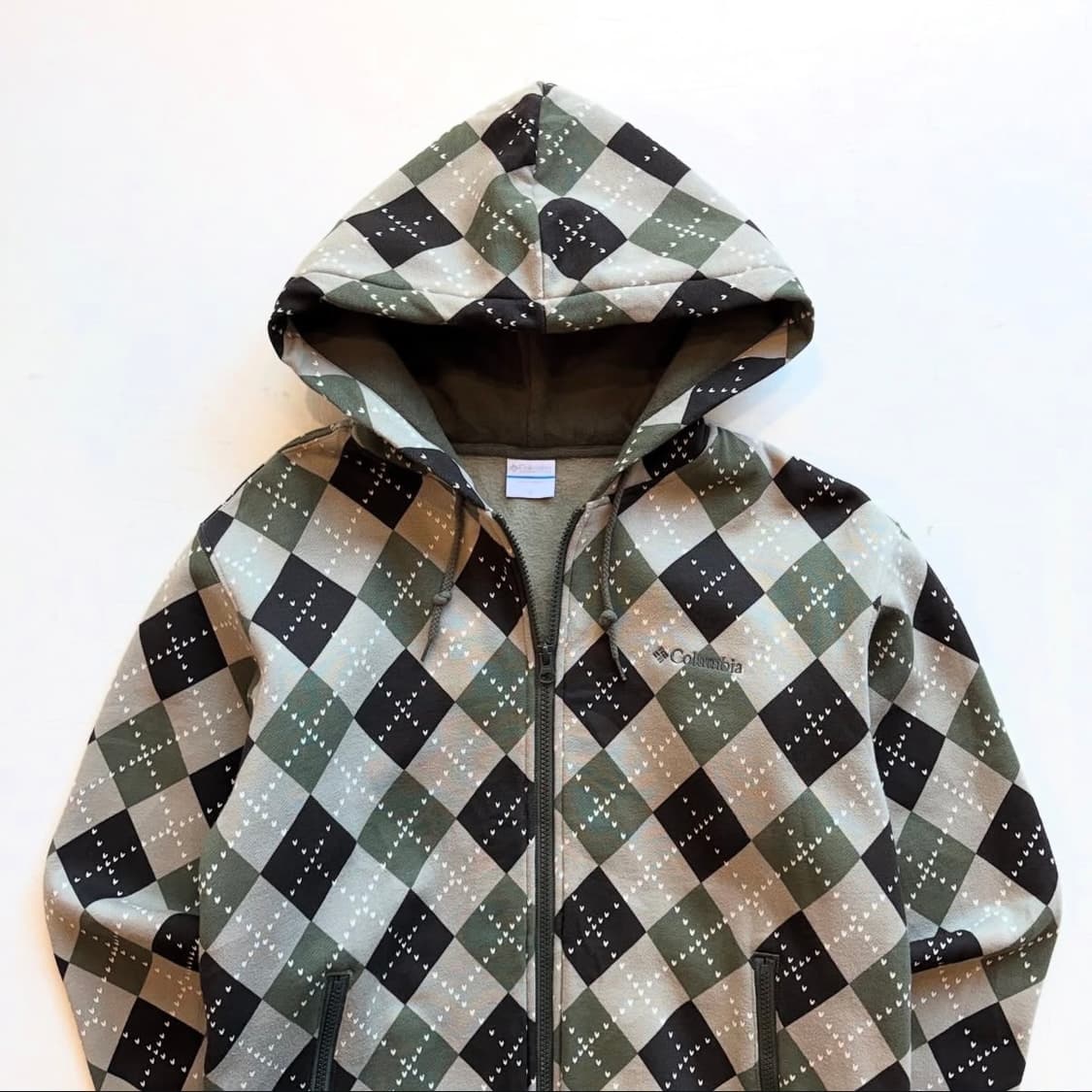콜롬비아 패턴 후드집업 상품이미지1