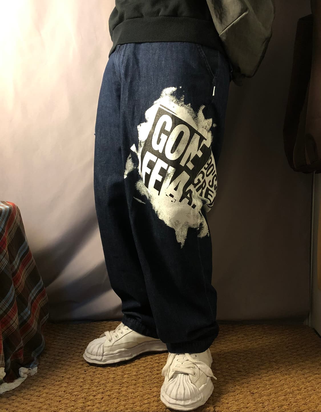 더블탭스 데님 카고 팬츠 상품이미지3