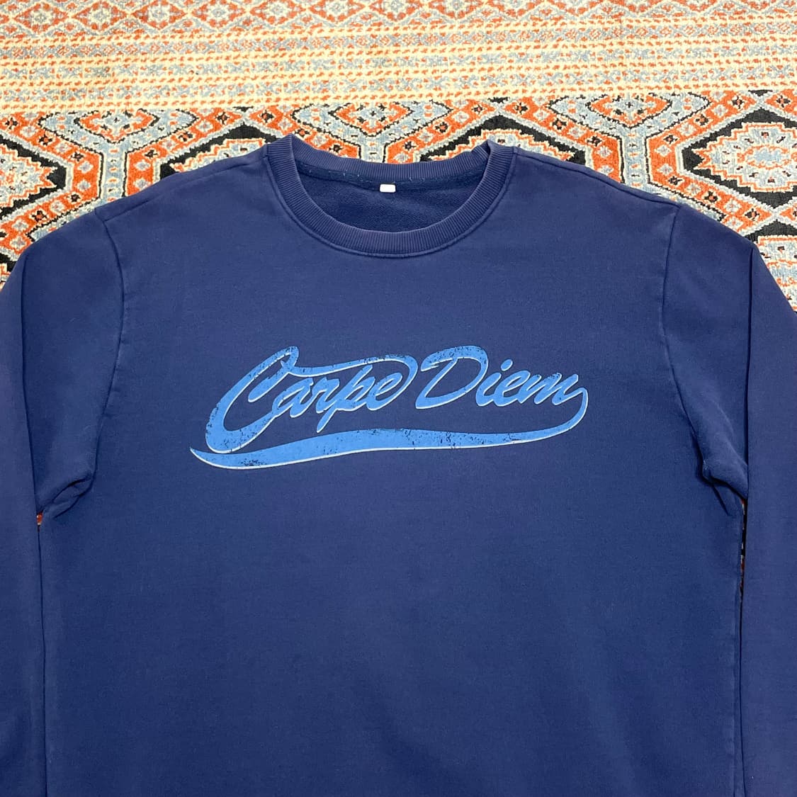 탐스 카르페디엠 프린팅 네이비 맨투맨 티셔츠 남성L 상품이미지2