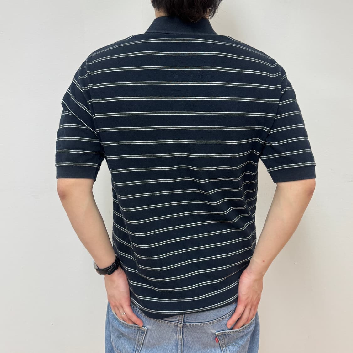 폴로 랄프로렌 스트라이프 pk 카라 반팔티 (M) 상품이미지5