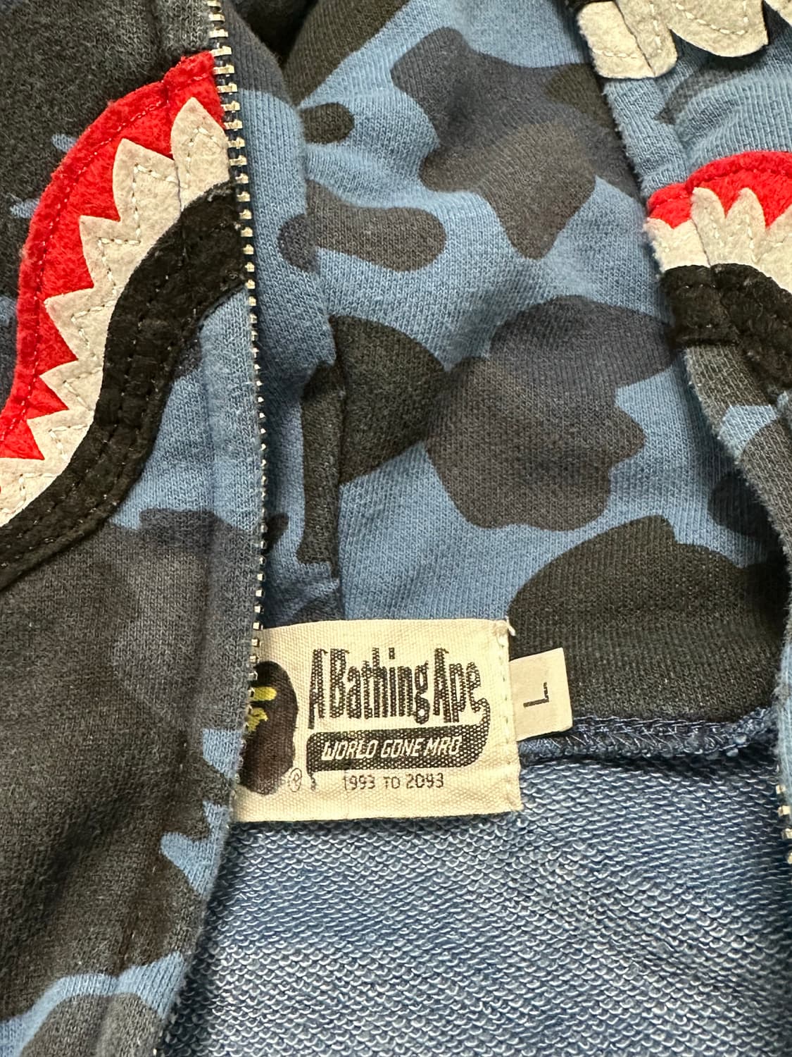 베이프 카모 샤크 풀 후드집업 상품이미지5