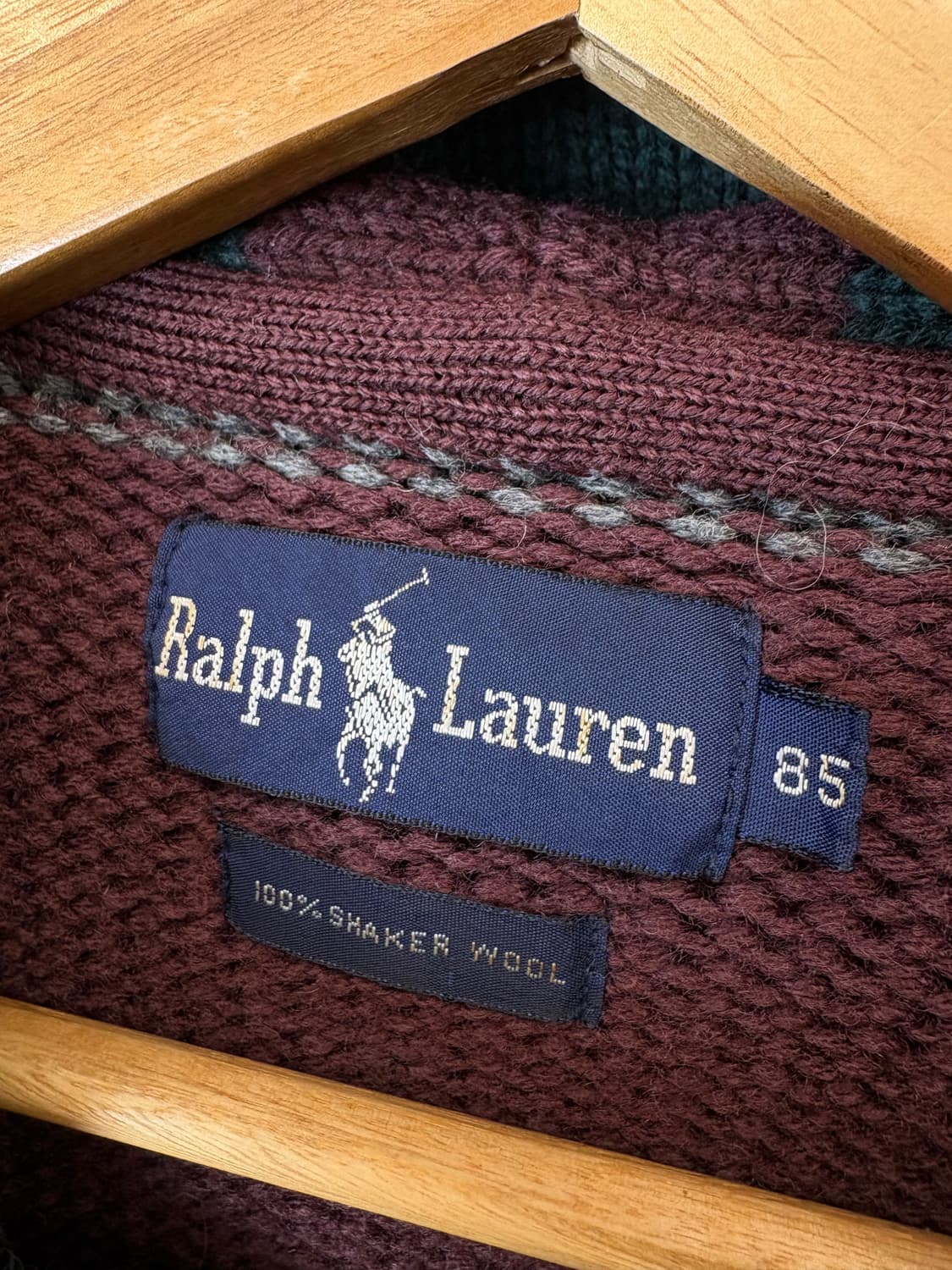 폴로랄프로렌 90s 빈티지 더플 니트 자켓 상품이미지6