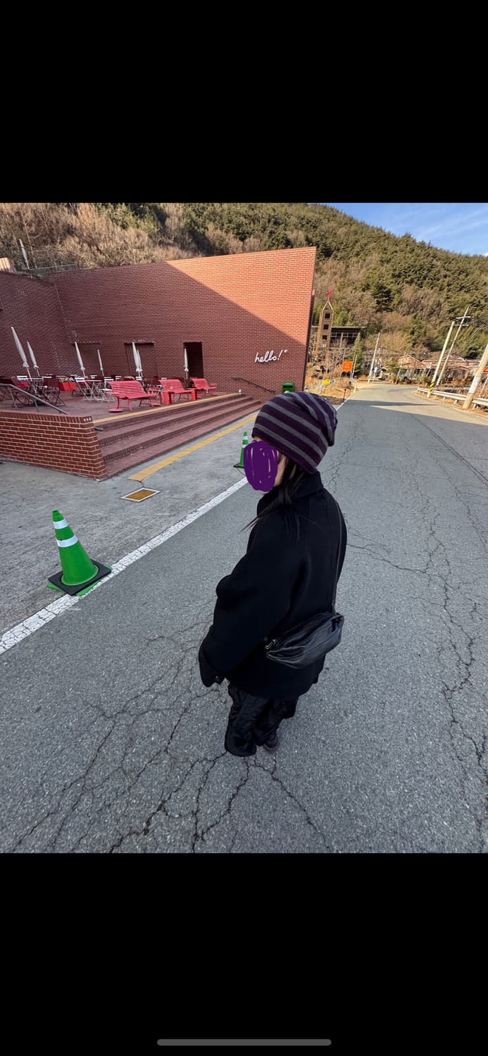 소프트서울 싱글 하프코트 블랙 상품이미지1