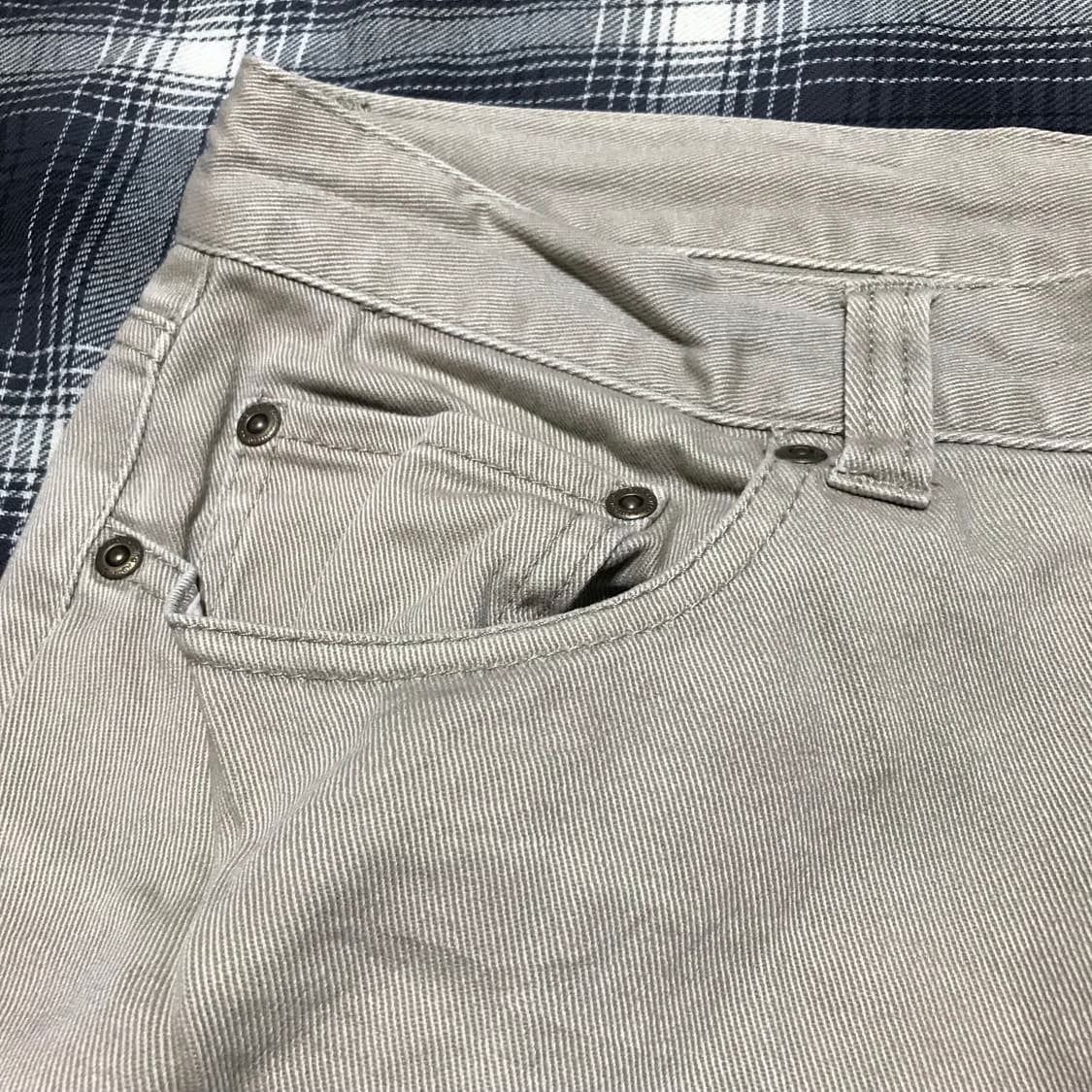 재팬 캔버스 와이드 팬츠 모카 베이지 상품이미지4