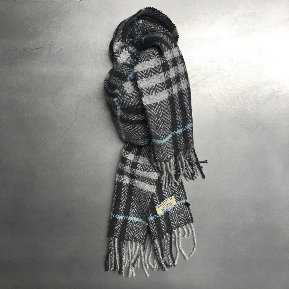 버버리 정품 울/앙고라 머플러 그레이 상품이미지1