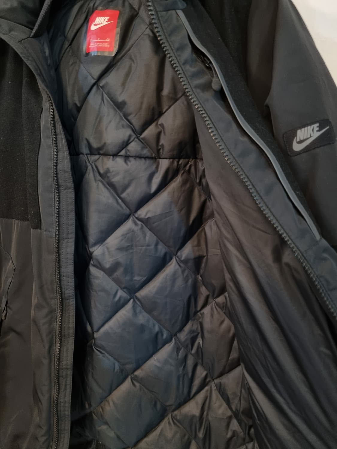 나이키 남성 후드 울파카 S /실측95 블랙 상품이미지4