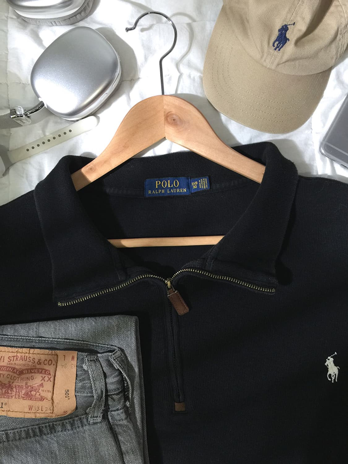 (MAN) 폴로랄프로렌 스웻 반집업 XXL 상품이미지2