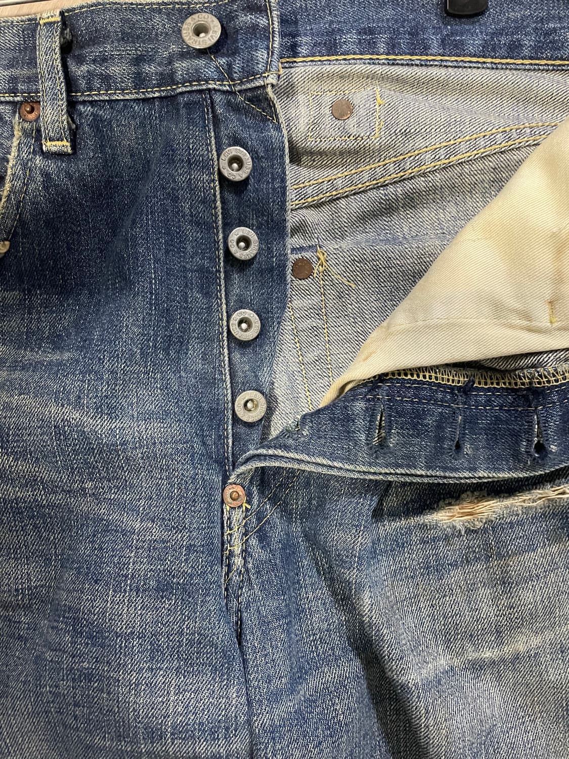 리바이스 702XX BIG E 셀비지 데님 일판 상품이미지9