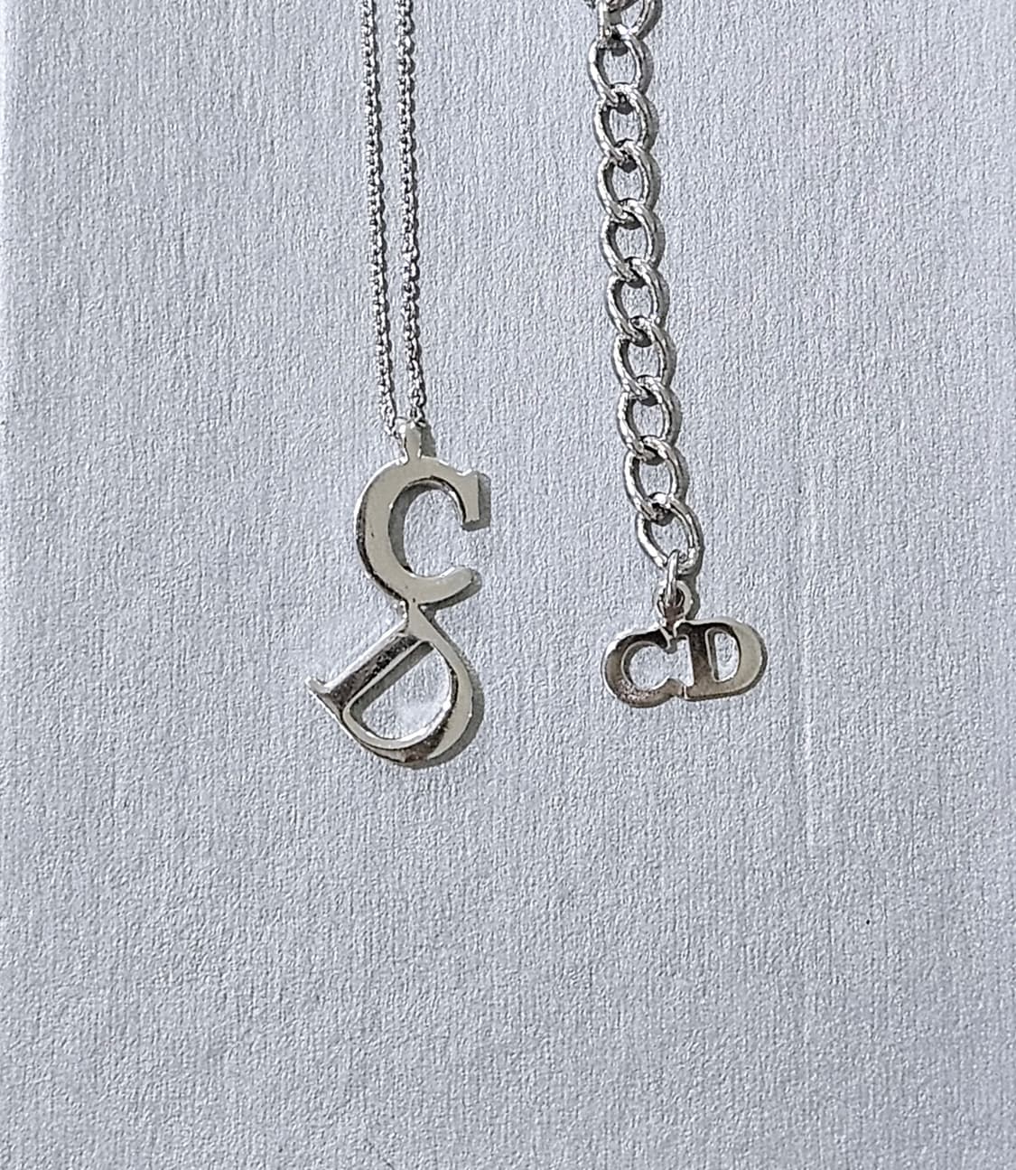 디올 세로 CD 로고 빈티지 목걸이 [정품] 상품이미지2