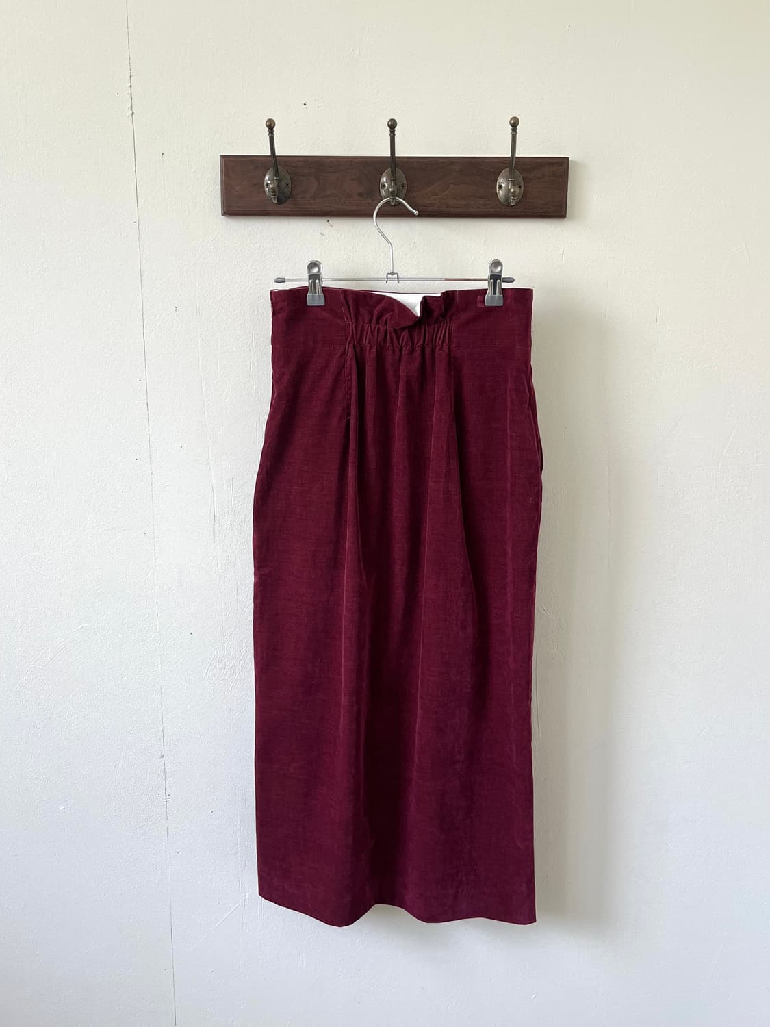 ROPE 버건디 코듀로이 스커트 상품이미지3