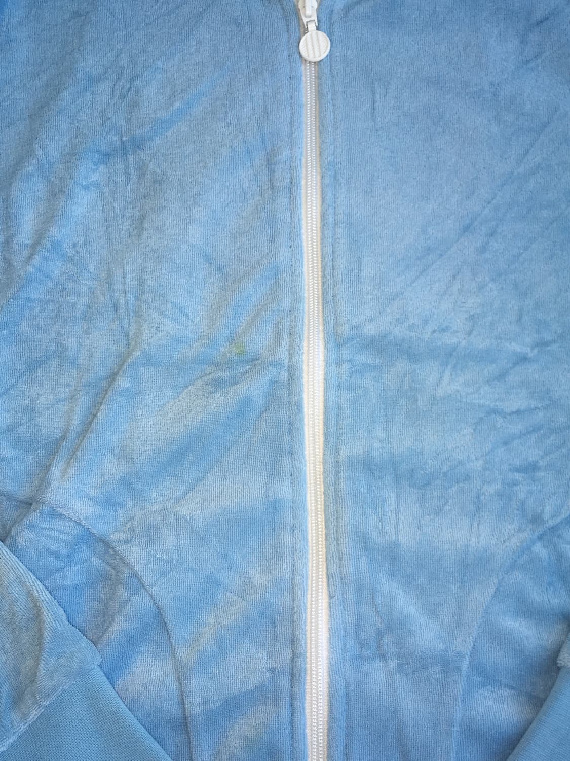 아디다스 Adidas 블루 벨벳 집업 상품이미지4