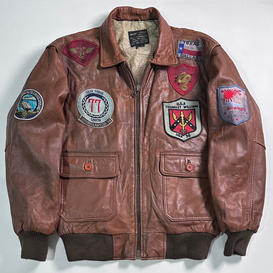 90s 아비렉스 G-1 레더 자켓  상품이미지1