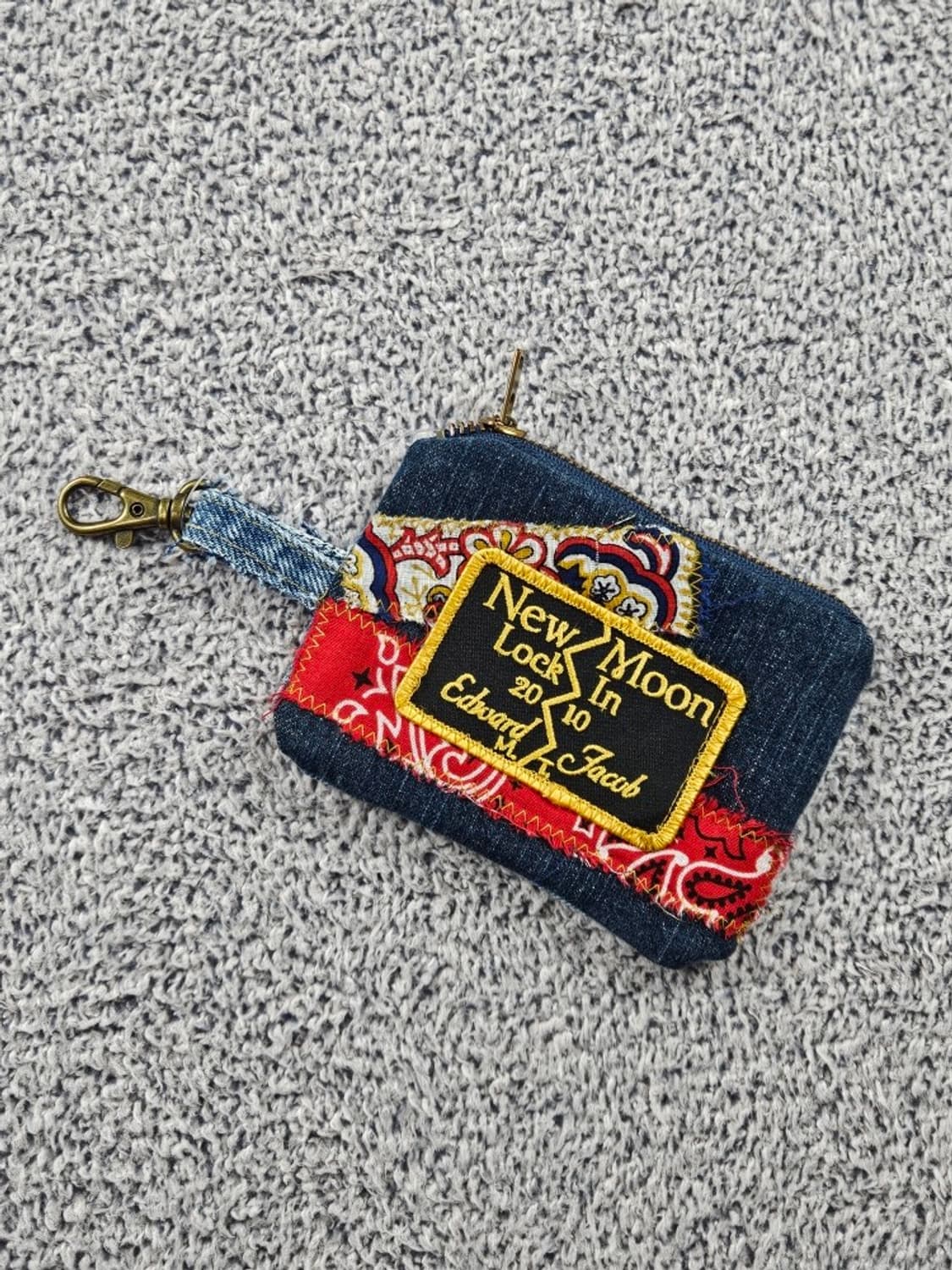 핸드메이드 리워크 커스텀 패치드 키링 월렛 ( 13X10 )/ 10730 상품이미지1