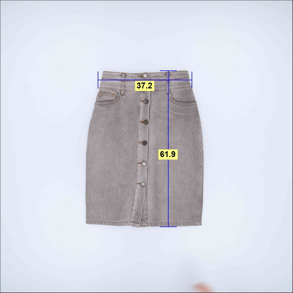 38 마쥬 그레이청 데님 스커트 0406H1 상품이미지5