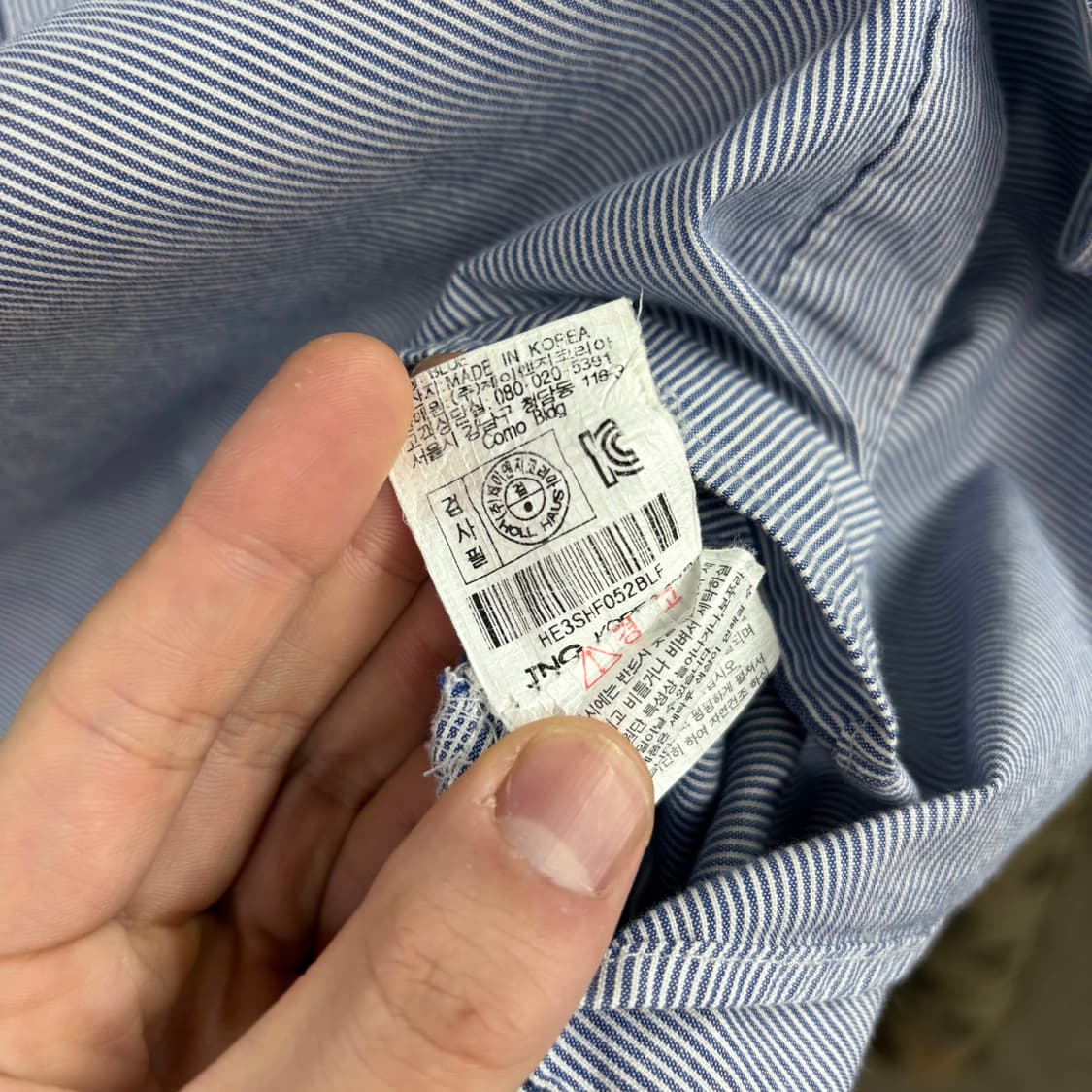 (L) 디즈니 미키마우스 스트라이프 셔츠  상품이미지6