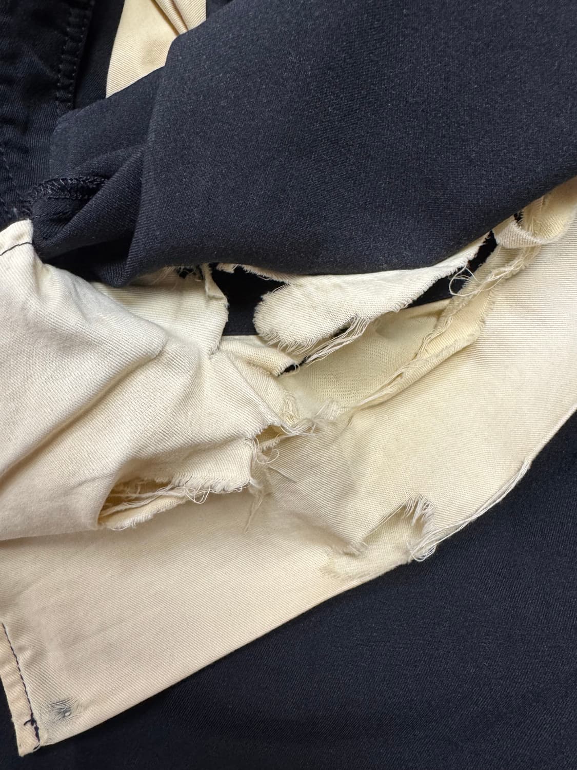 꼼데가르송 옴므 듀 축융 폴리 팬츠 L 상품이미지4