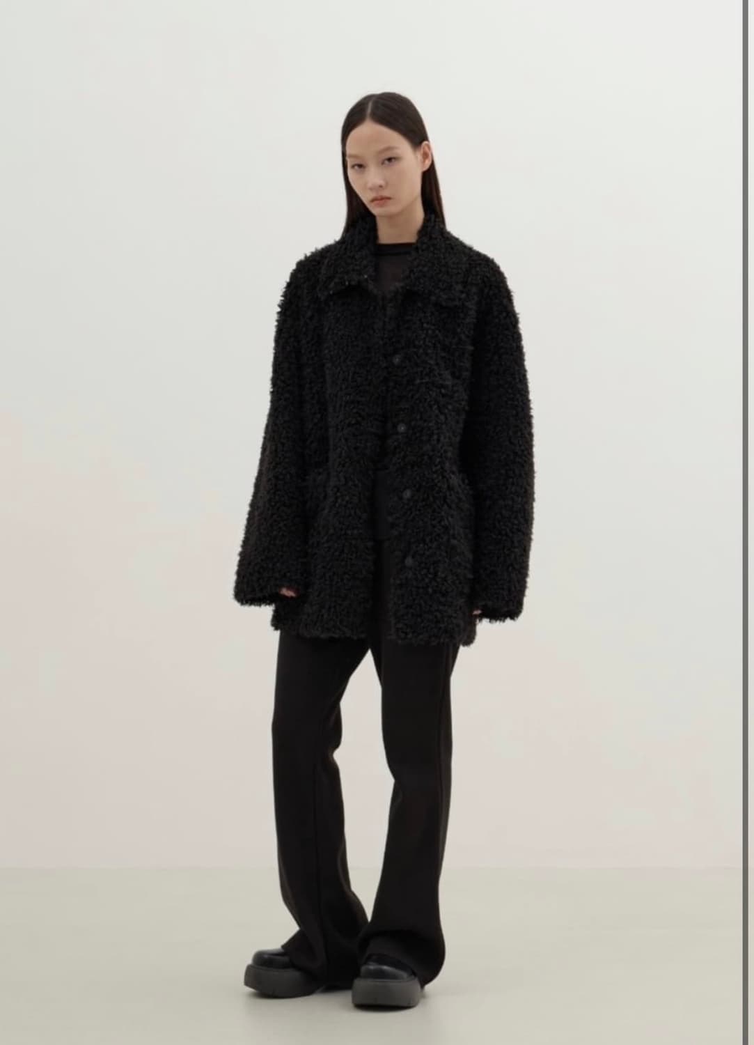 eql by essential 리버시블 시어링 퍼 자켓 상품이미지2