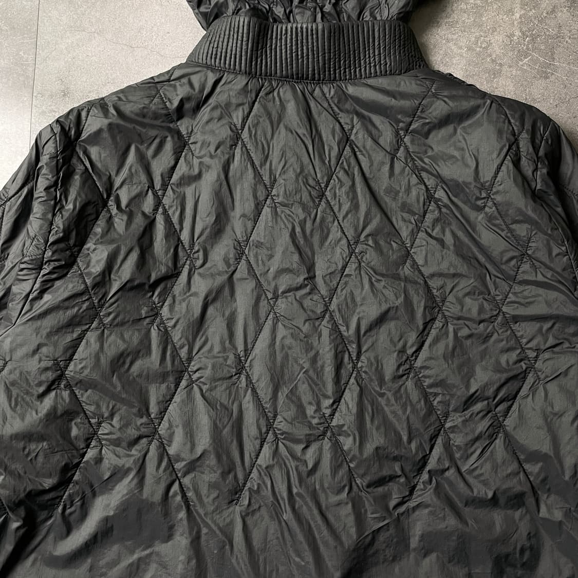 COLUMBIA 컬럼비아 빈티지 블랙 퀄팅 후드 경량패딩 A00580 상품이미지6