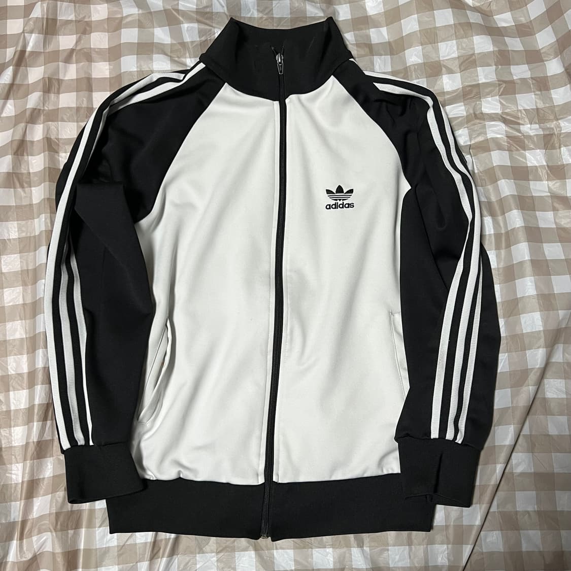 아디다스 빈티지 져지 검흰 L 집업 삼선 트랙탑 오레오 범고래 상품이미지1