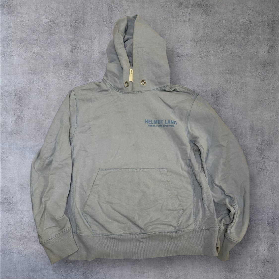 헬무트 랭 라이트 코튼 블루 후드티 상품이미지1