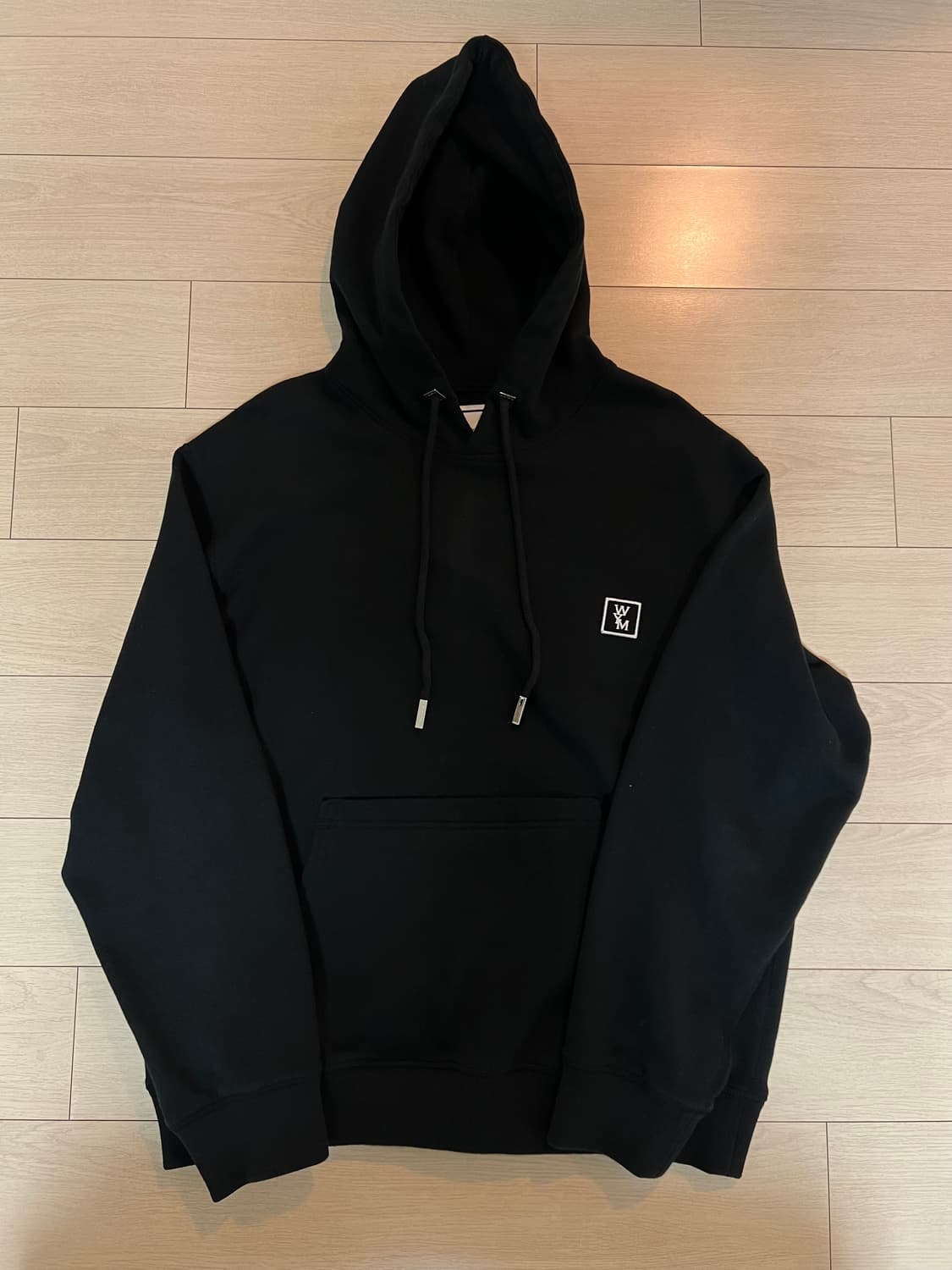 우영미 백로고 후드티 상품이미지1