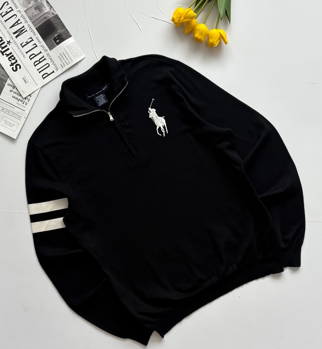 Polo 폴로랄프로렌 빅포니 하프 집업 니트 상품이미지1