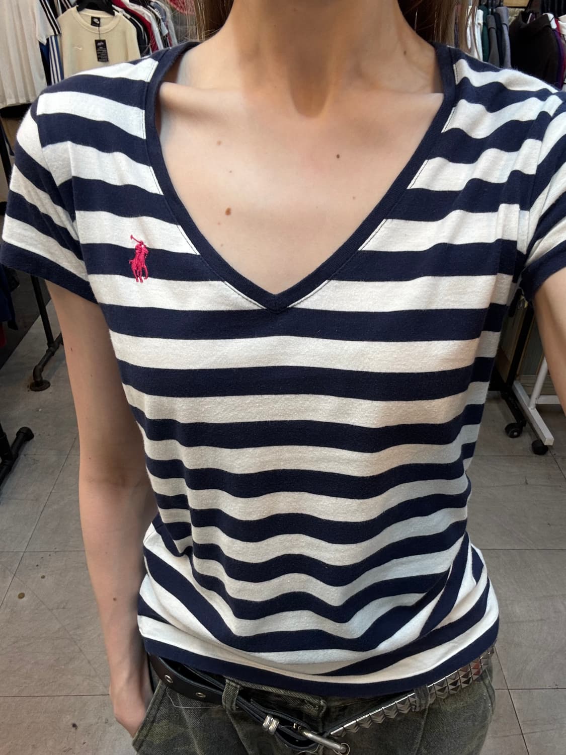 폴로 랄프로렌 V넥 티셔츠 XS 상품이미지1