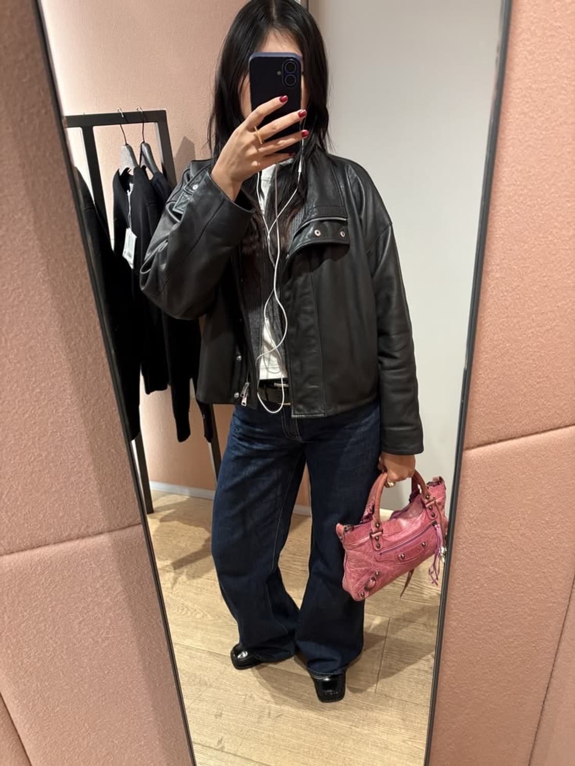 발렌시아가 퍼스트 시티백 핑크 스몰 상태 A+ 상품이미지10