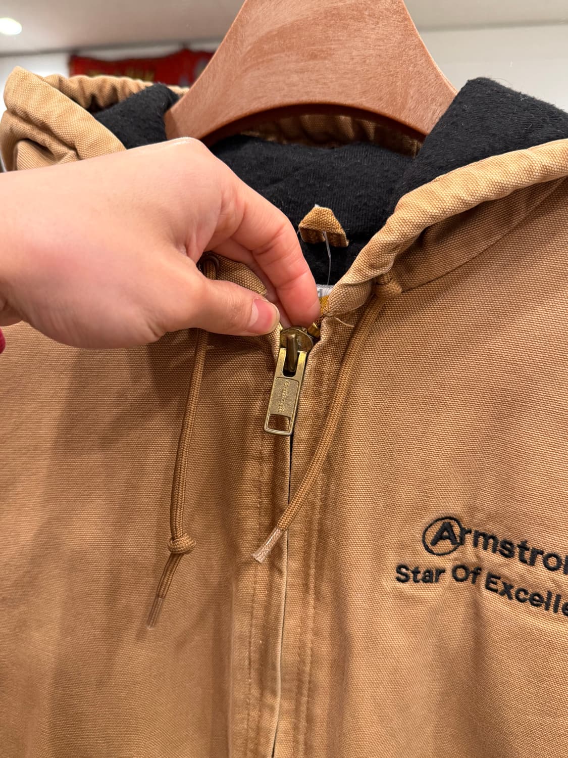 00s Carhartt 칼하트 덕 액티브 후드 워크 자켓 (USA) 상품이미지3
