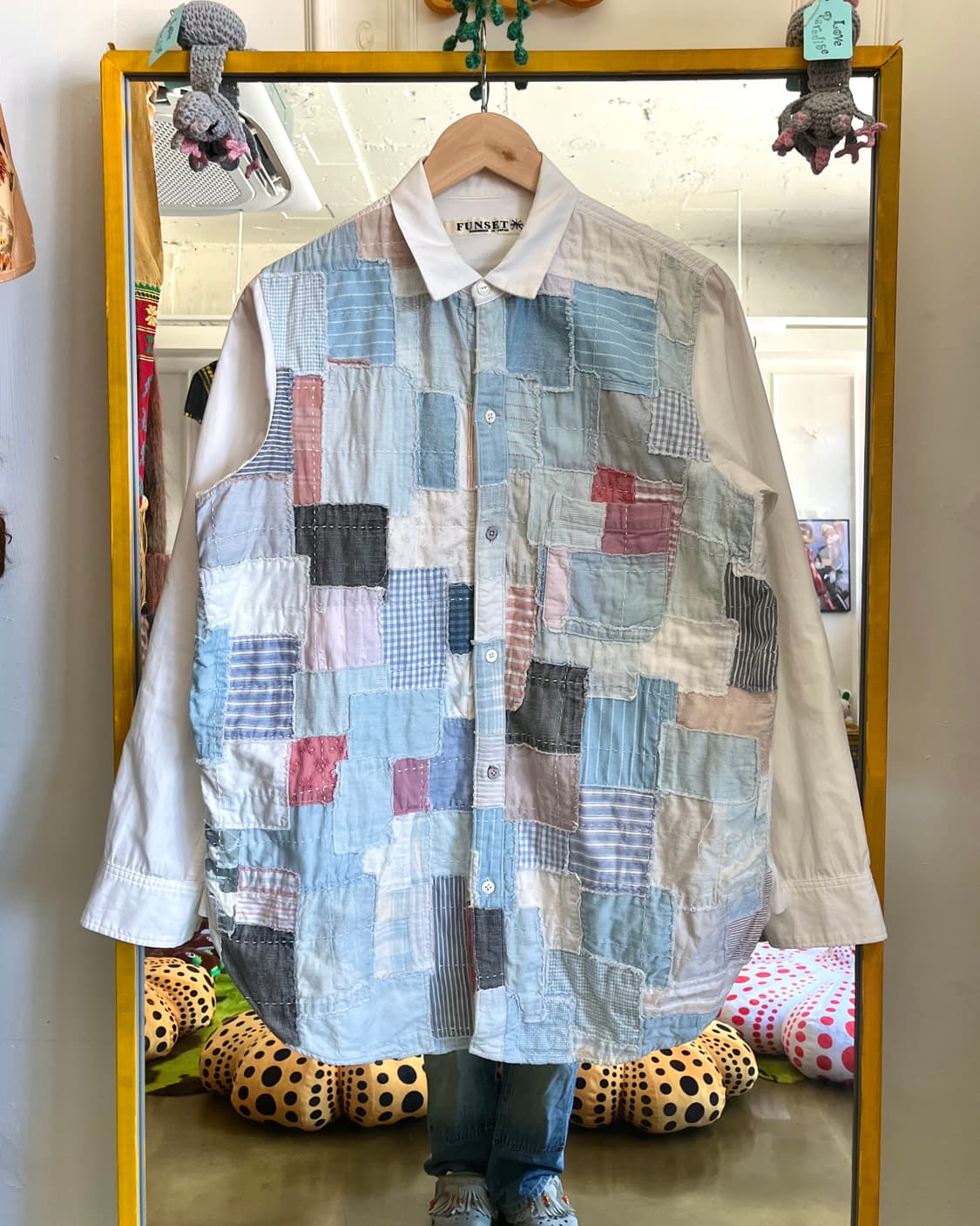 FUNSET OF ART Boro Patch-Work Shirt 상품이미지3