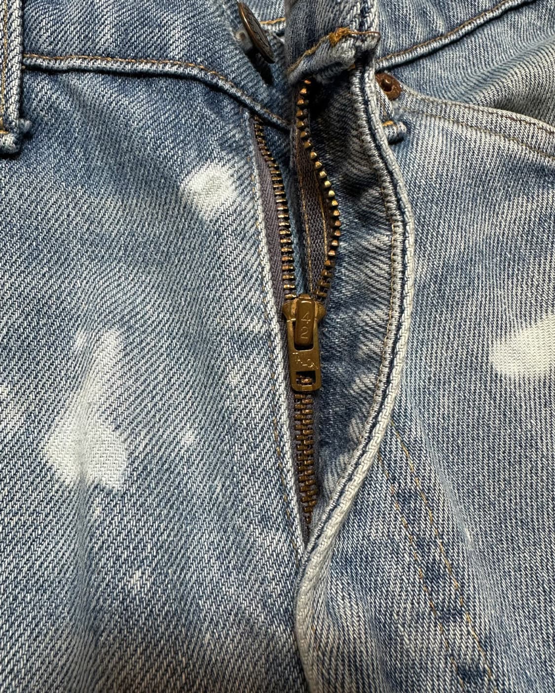 80s 리바이스517 부츠컷 오렌지탭 데님 팬츠 34x32 상품이미지6