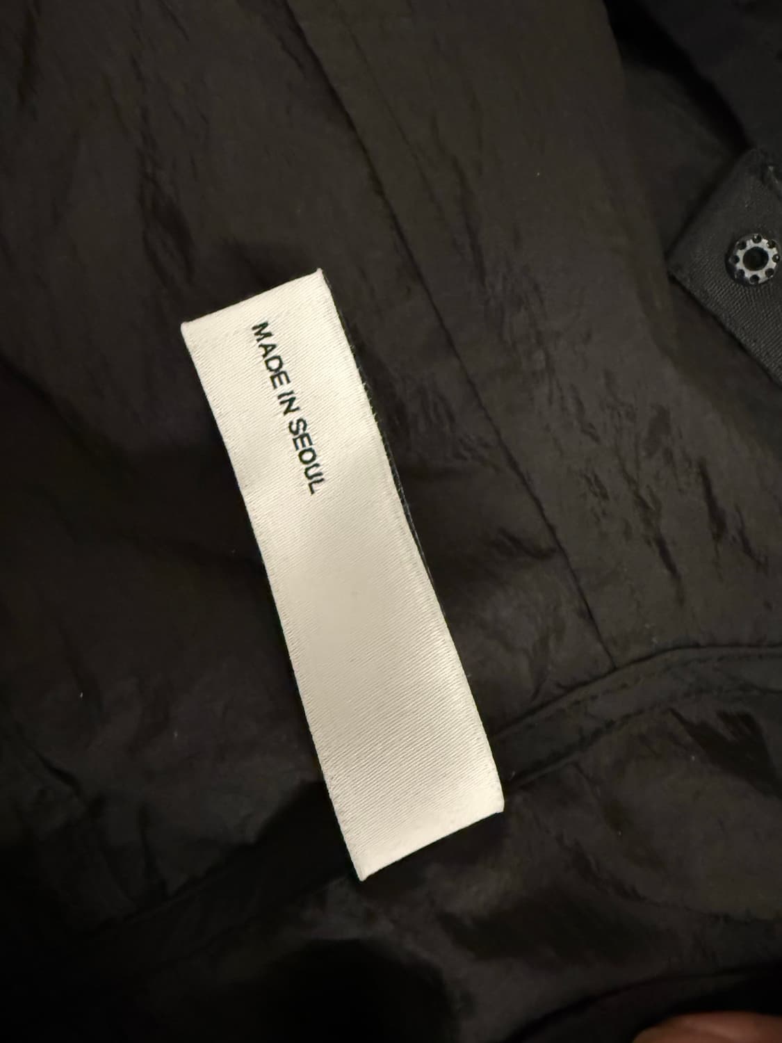 HALOMINIUM 블랙 바람막이 사이즈 3 상품이미지5