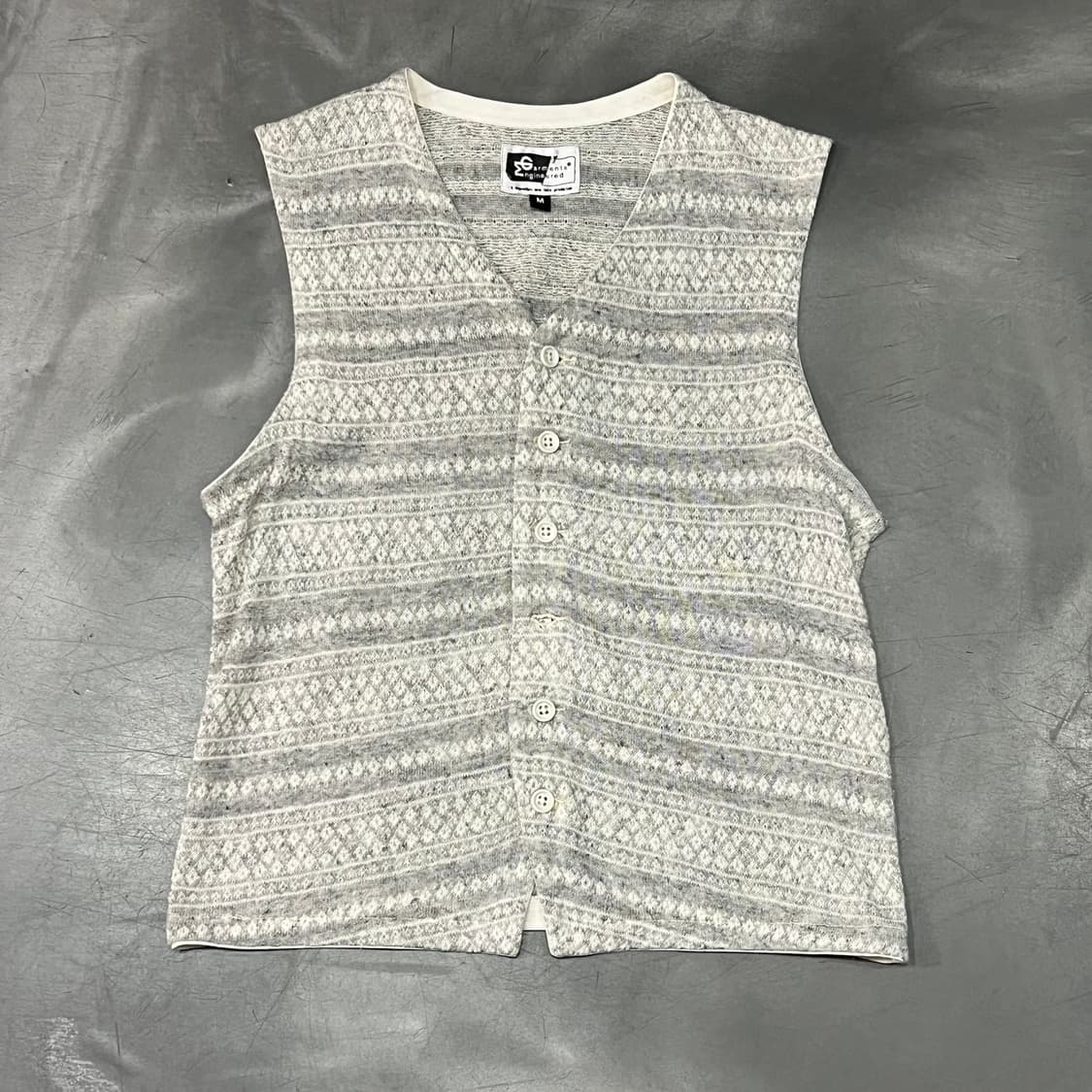  엔지니어드가먼츠 패턴 니트 베스트 y15610 상품이미지1