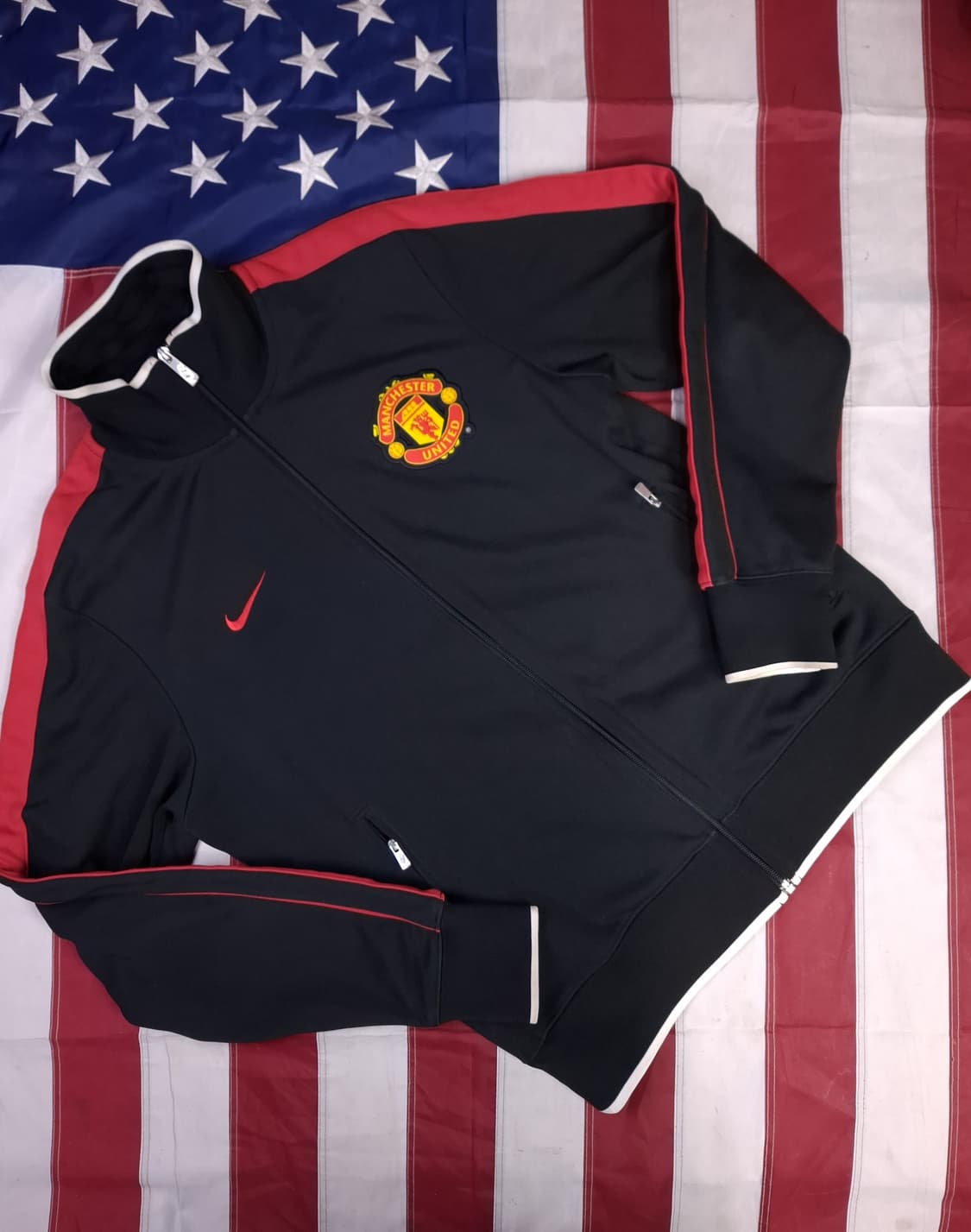 오리지날 나이키 맨체스터유나이티드 블랙 트렉탑져지 상품이미지1