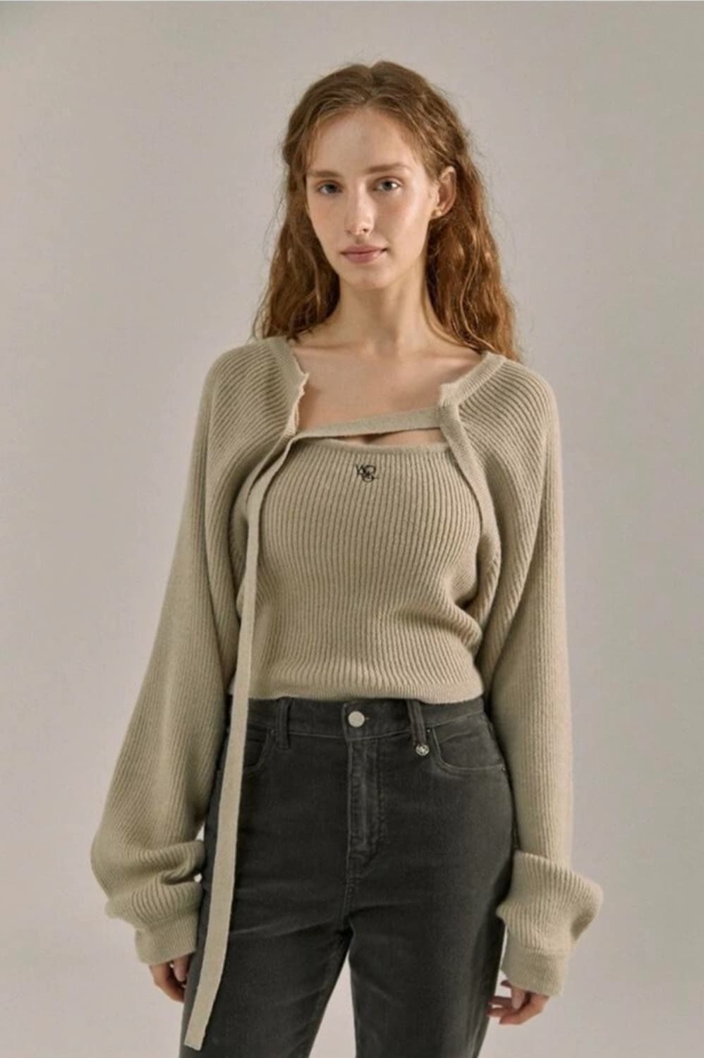 워머스트치엘로 볼레로 가디건+나시 세트 상품이미지2