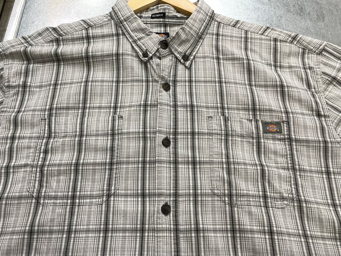 (XL) Dickies 디키즈 체크 반팔 셔츠 릴렉스드핏  상품이미지9
