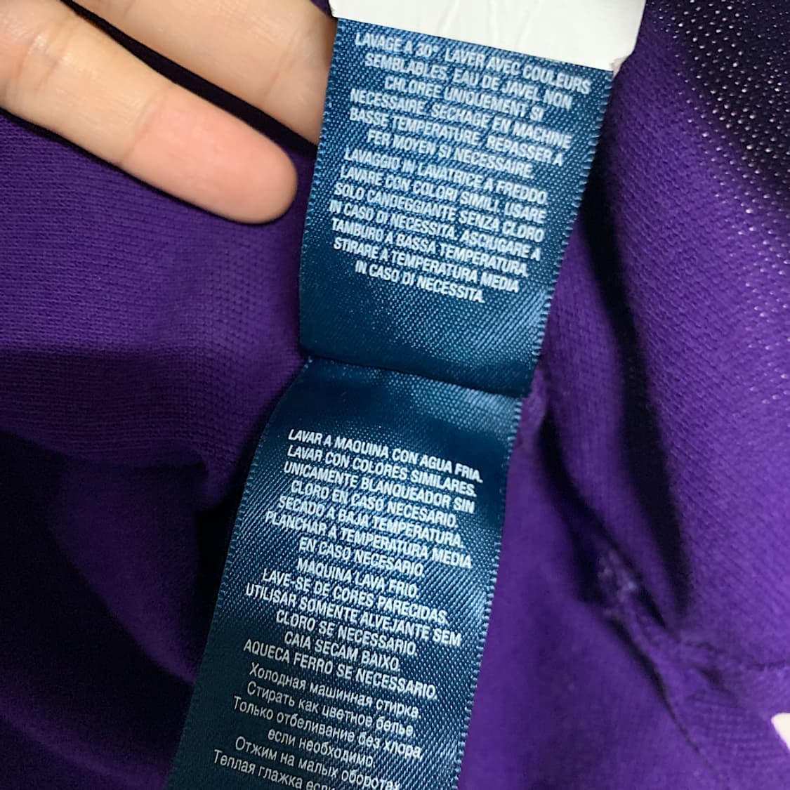 폴로 랄프로렌 퍼플 빅포니 럭비티 상품이미지3