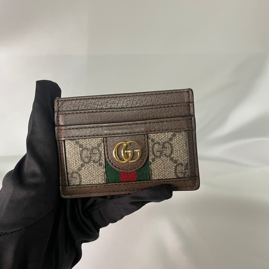 구찌 오피디아 카드지갑 브라운 GG수프림 단품 상품이미지1